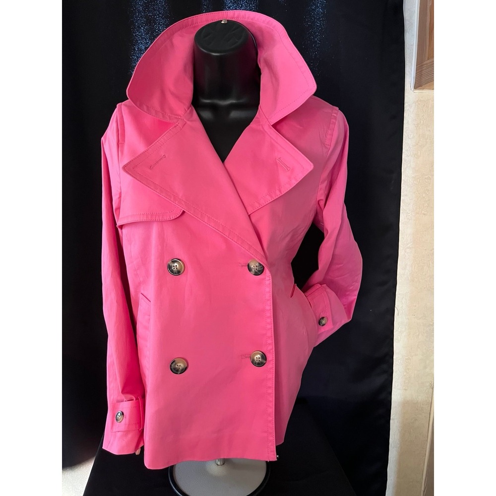 Talbots hot pink double‎ breasted NWT lined jacket